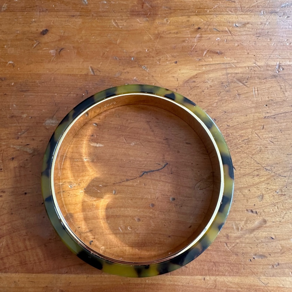 J.Crew Tortoiseshell Resin Bangle Bracelet